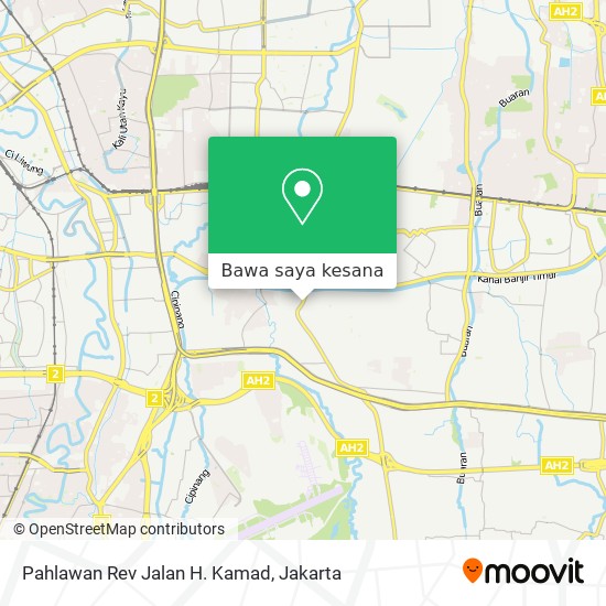 Peta Pahlawan Rev Jalan H. Kamad