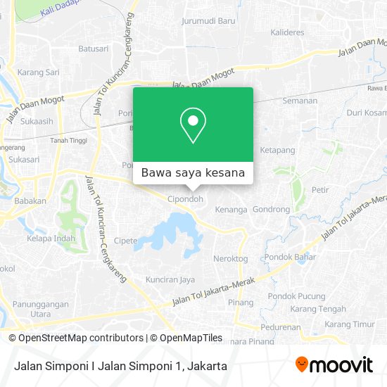 Peta Jalan Simponi I Jalan Simponi 1