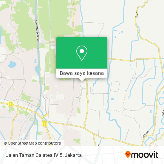 Peta Jalan Taman Calatea IV 5