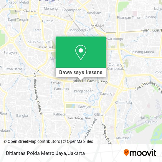 Peta Ditlantas Polda Metro Jaya