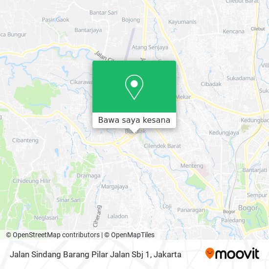 Peta Jalan Sindang Barang Pilar Jalan Sbj 1