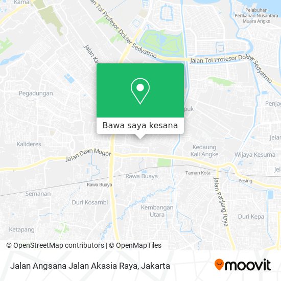 Peta Jalan Angsana Jalan Akasia Raya