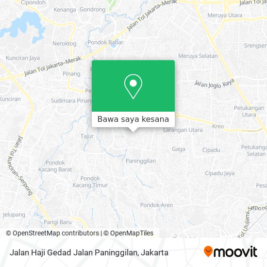 Peta Jalan Haji Gedad Jalan Paninggilan