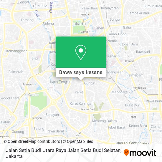Peta Jalan Setia Budi Utara Raya Jalan Setia Budi Selatan