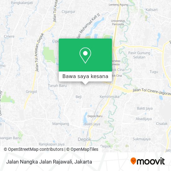 Peta Jalan Nangka Jalan Rajawali