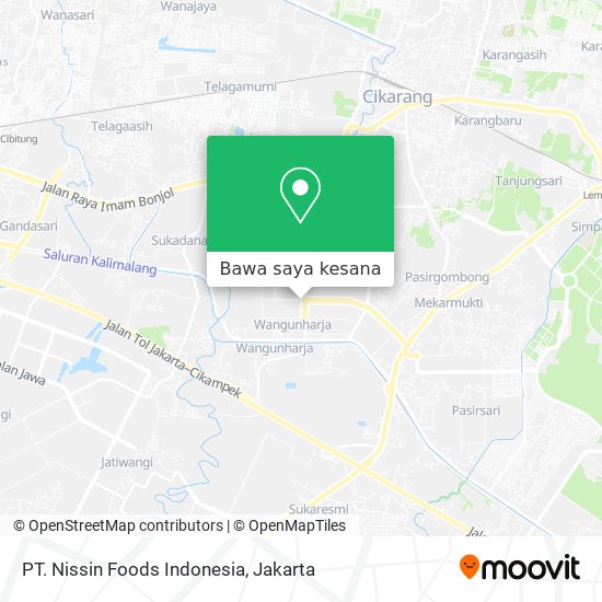Peta PT. Nissin Foods Indonesia