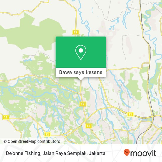 Peta De'onne Fishing, Jalan Raya Semplak