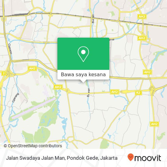 Peta Jalan Swadaya Jalan Man, Pondok Gede