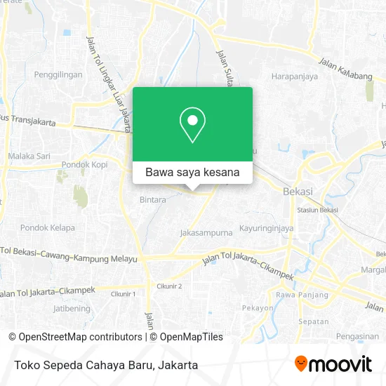 Peta Toko Sepeda Cahaya Baru