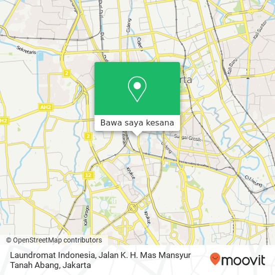 Peta Laundromat Indonesia, Jalan K. H. Mas Mansyur Tanah Abang