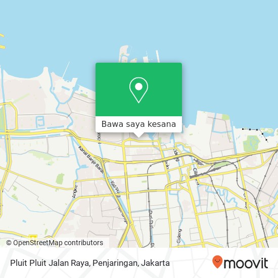 Peta Pluit Pluit Jalan Raya, Penjaringan