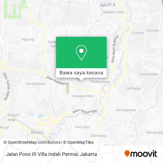 Peta Jalan Poso III Villa Indah Permai