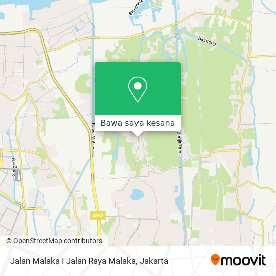 Peta Jalan Malaka I Jalan Raya Malaka