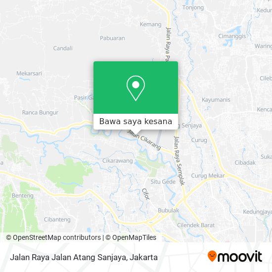 Peta Jalan Raya Jalan Atang Sanjaya