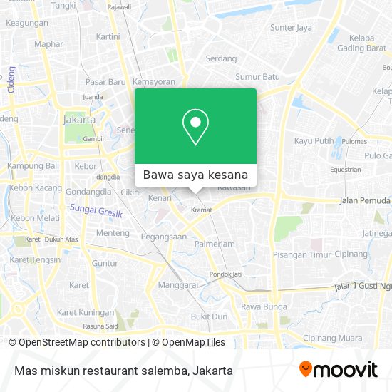Peta Mas miskun restaurant salemba