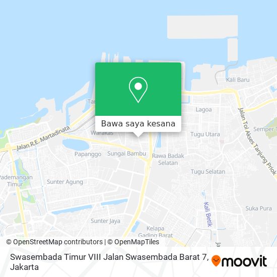 Peta Swasembada Timur VIII Jalan Swasembada Barat 7