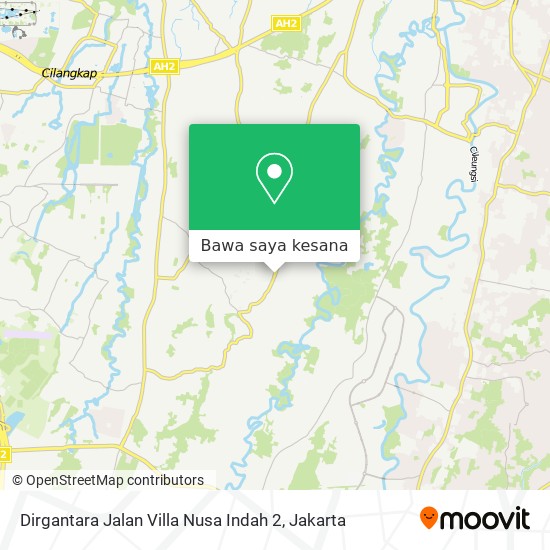 Peta Dirgantara Jalan Villa Nusa Indah 2