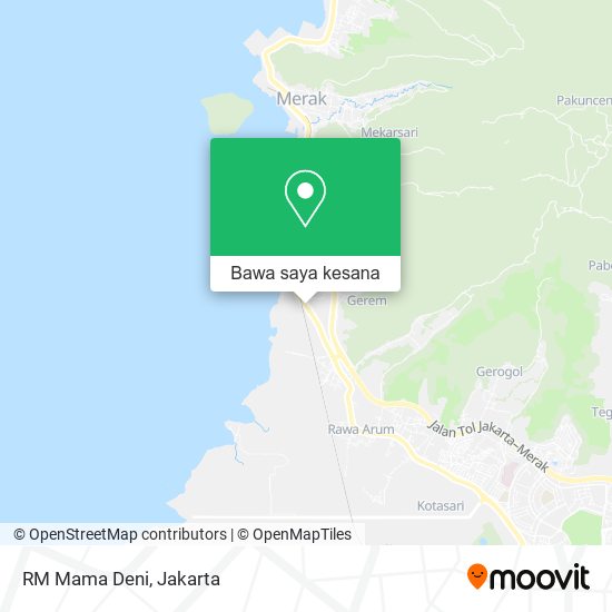 Peta RM Mama Deni, Jalan Raya Merak