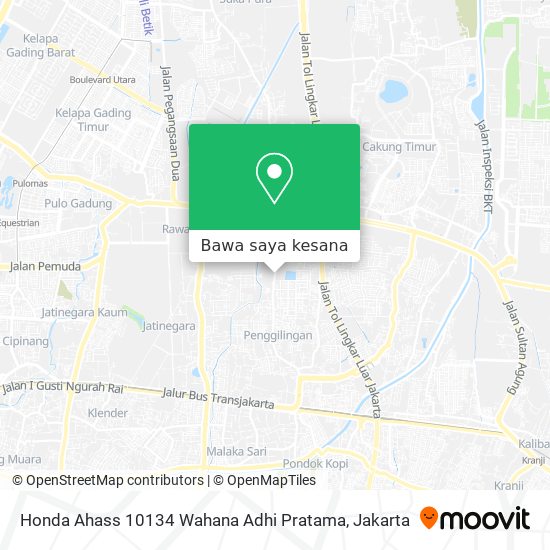 Peta Honda Ahass 10134 Wahana Adhi Pratama