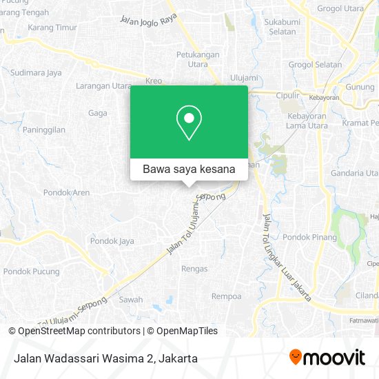 Peta Jalan Wadassari Wasima 2