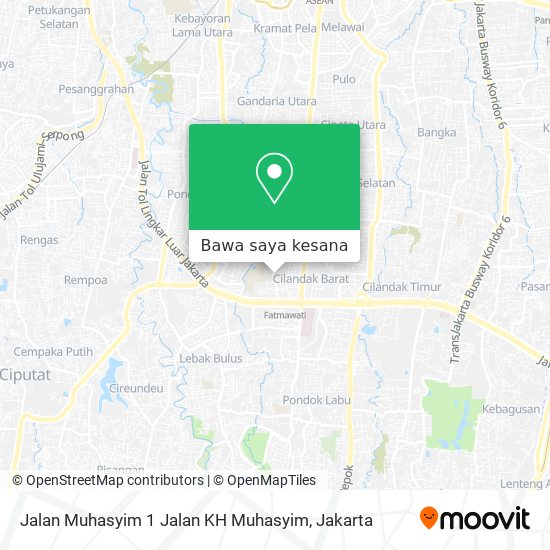 Peta Jalan Muhasyim 1 Jalan KH Muhasyim