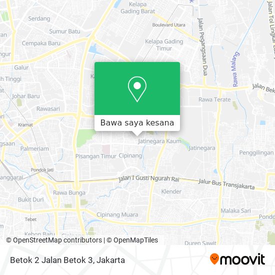 Peta Betok 2 Jalan Betok 3