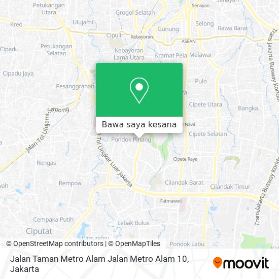 Peta Jalan Taman Metro Alam Jalan Metro Alam 10