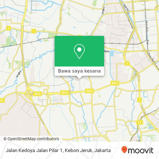 Peta Jalan Kedoya Jalan Pilar 1, Kebon Jeruk