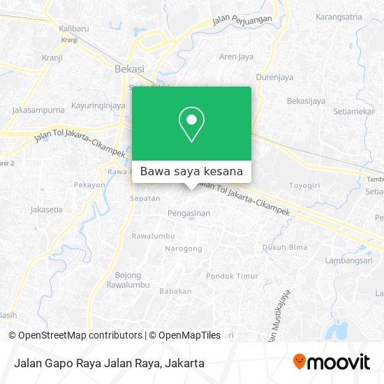 Peta Jalan Gapo Raya Jalan Raya