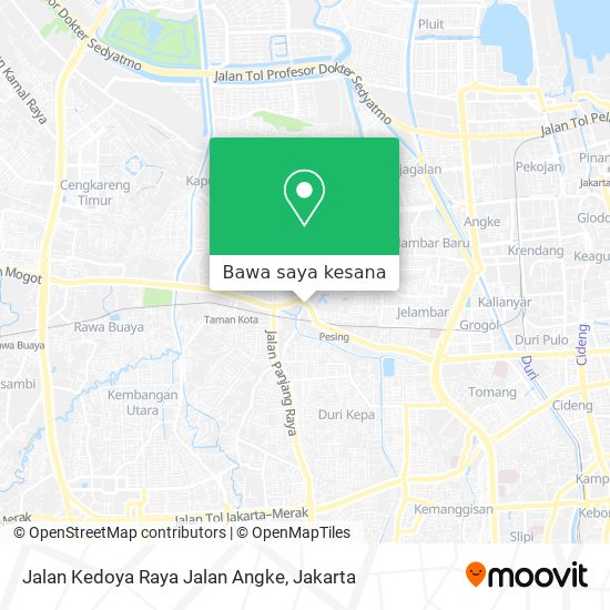 Peta Jalan Kedoya Raya Jalan Angke