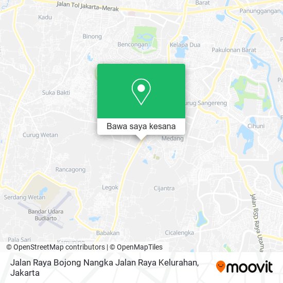 Peta Jalan Raya Bojong Nangka Jalan Raya Kelurahan