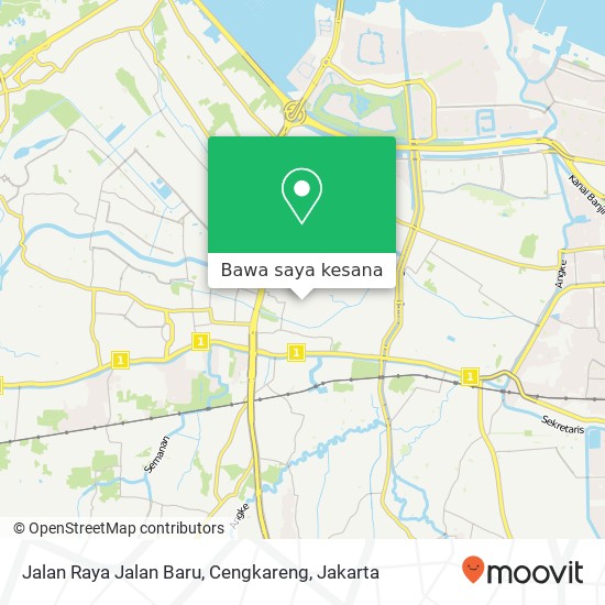 Peta Jalan Raya Jalan Baru, Cengkareng