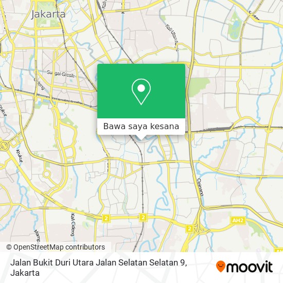 Peta Jalan Bukit Duri Utara Jalan Selatan Selatan 9