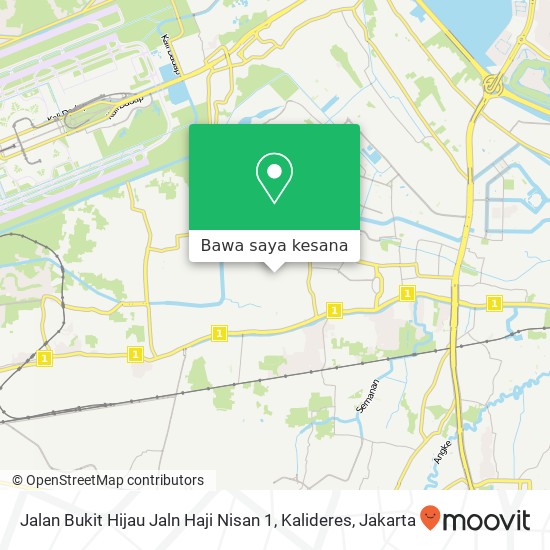 Peta Jalan Bukit Hijau Jaln Haji Nisan 1, Kalideres