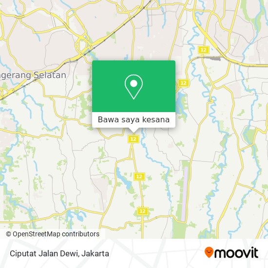 Peta Ciputat Jalan Dewi