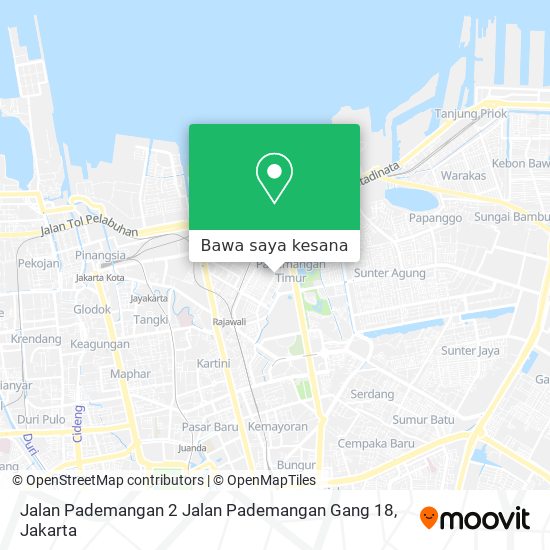 Peta Jalan Pademangan 2 Jalan Pademangan Gang 18