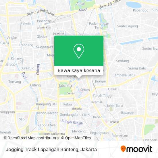 Peta Jogging Track Lapangan Banteng