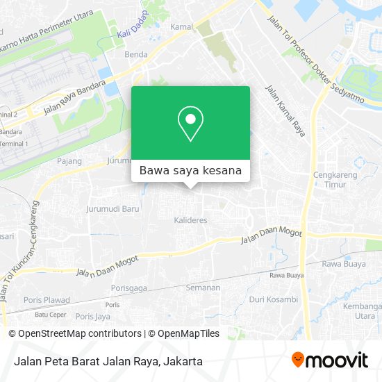 Peta Jalan Peta Barat Jalan Raya
