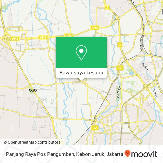 Peta Panjang Raya Pos Pengumben, Kebon Jeruk