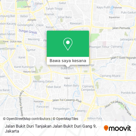 Peta Jalan Bukit Duri Tanjakan Jalan Bukit Duri Gang 9