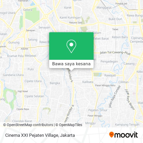 Peta Cinema XXI Pejaten Village