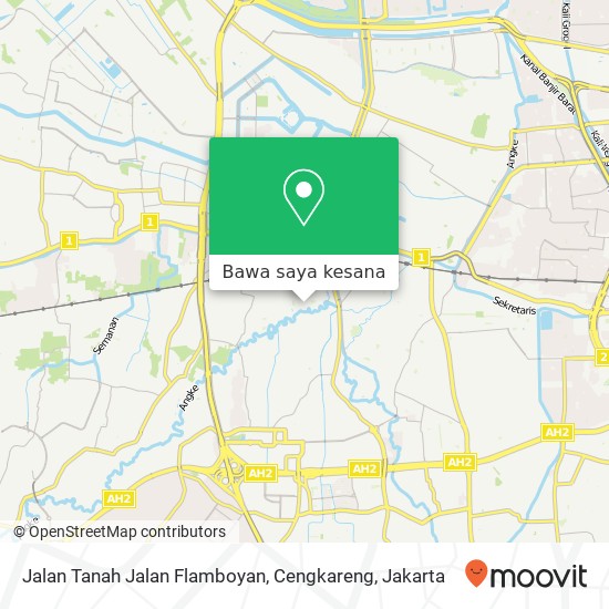 Peta Jalan Tanah Jalan Flamboyan, Cengkareng