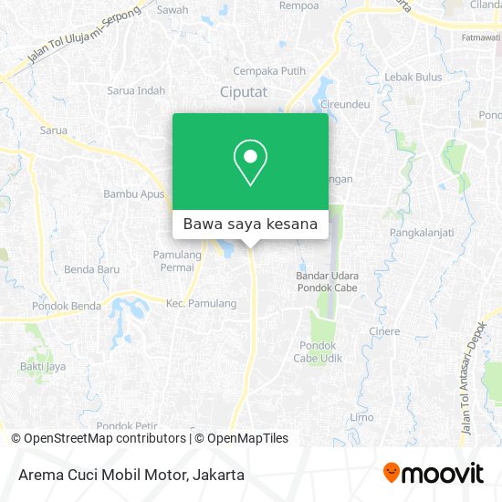 Peta Arema Cuci Mobil Motor