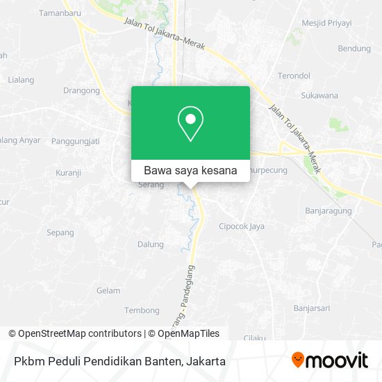 Peta Pkbm Peduli Pendidikan Banten, Serang