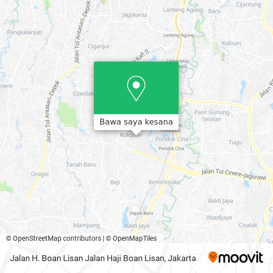 Peta Jalan H. Boan Lisan Jalan Haji Boan Lisan