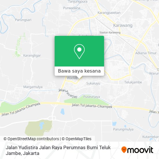 Peta Jalan Yudistira Jalan Raya Perumnas Bumi Teluk Jambe