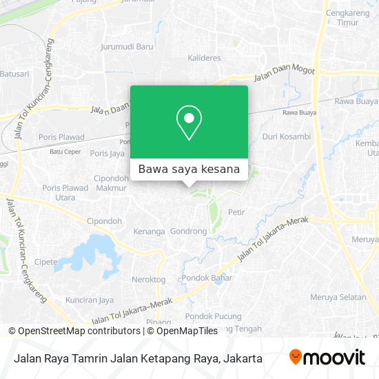 Peta Jalan Raya Tamrin Jalan Ketapang Raya