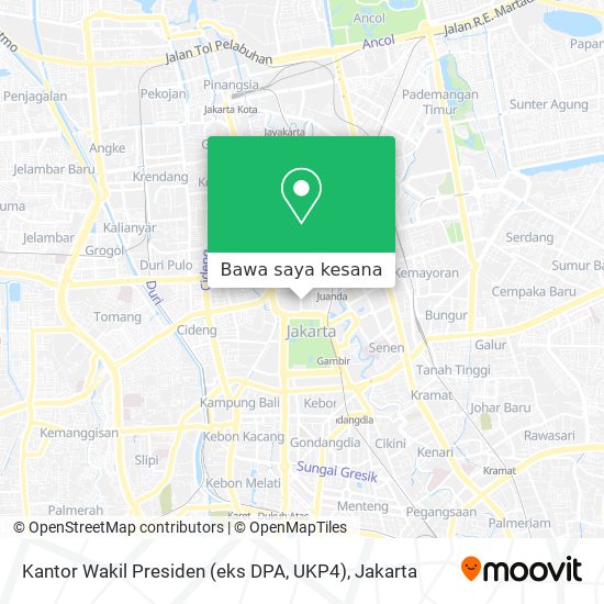 Peta Kantor Wakil Presiden (eks DPA, UKP4)