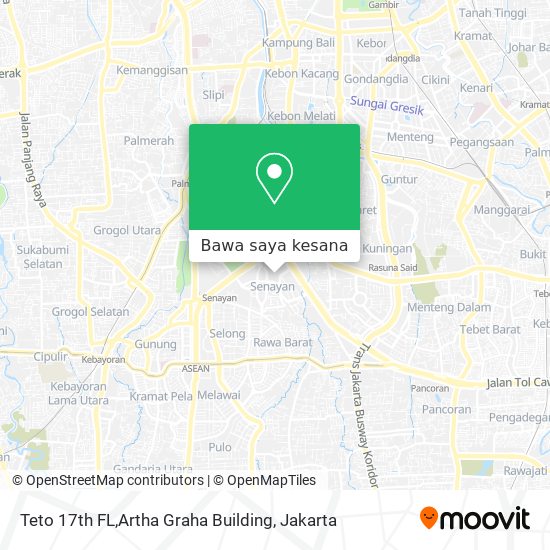 Peta Teto 17th FL,Artha Graha Building