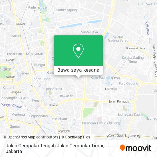 Peta Jalan Cempaka Tengah Jalan Cempaka Timur